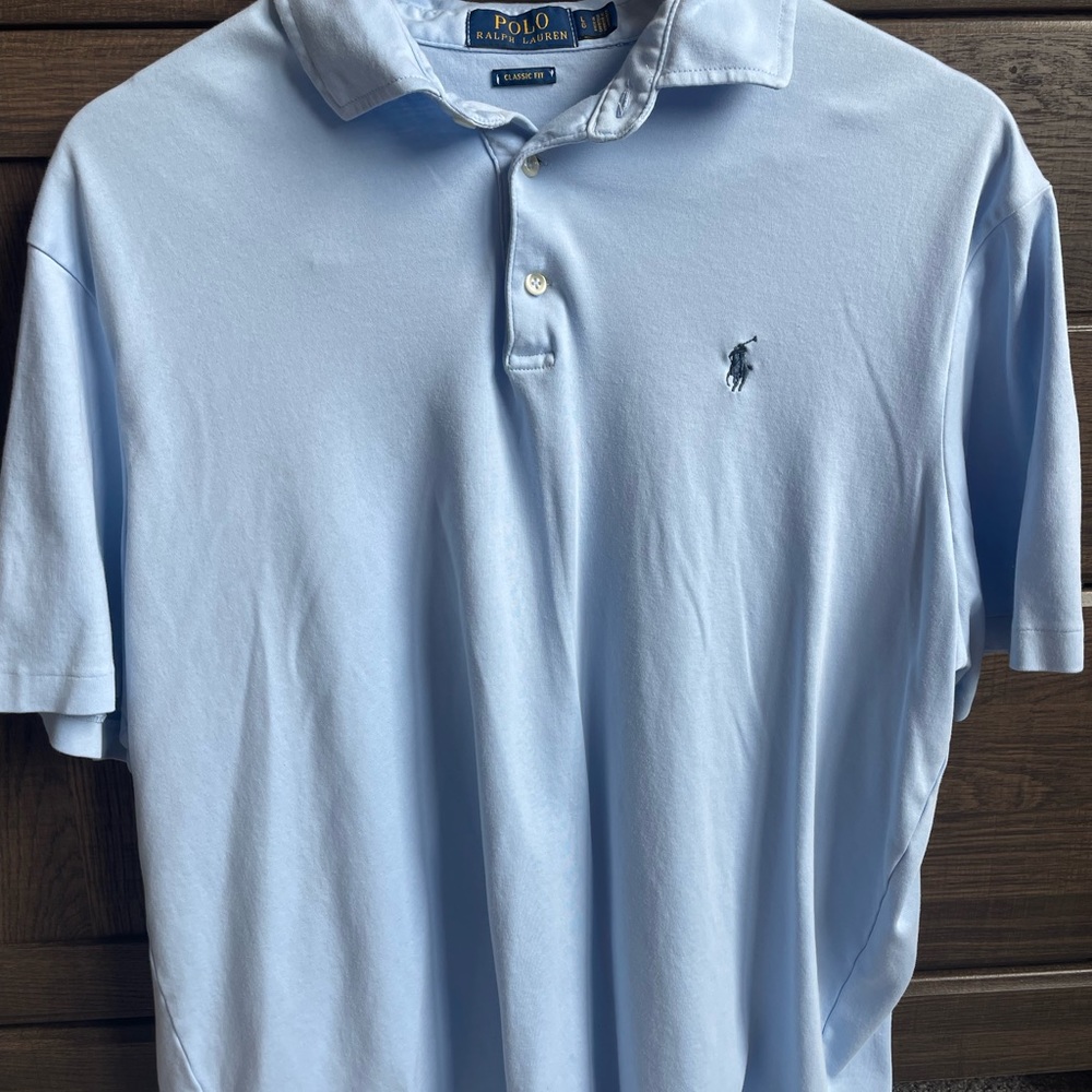 Mens Large Polo Ralph Lauren Collared Shirt